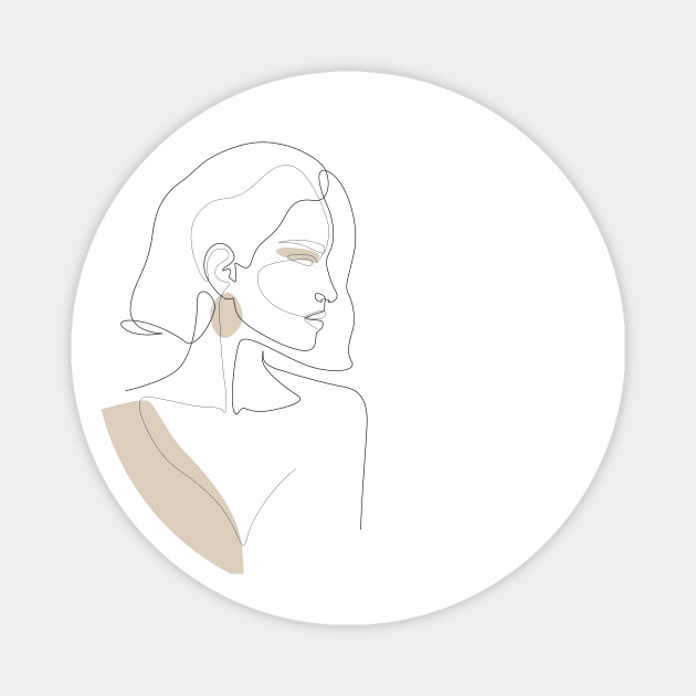 Latte Girl Magnet by Explicit Design